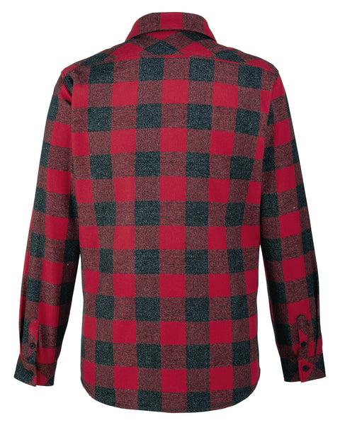 Burnside B8212 Woven Plaid Flannel With Biased Pocket