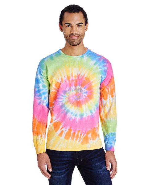 Tie-Dye CD2000 Adulto 5.4 oz. Camiseta de manga larga 100% algodón