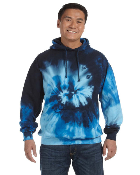 Tie-Dye CD877 Adult Tie-Dyed Pullover Hooded Sweatshirt