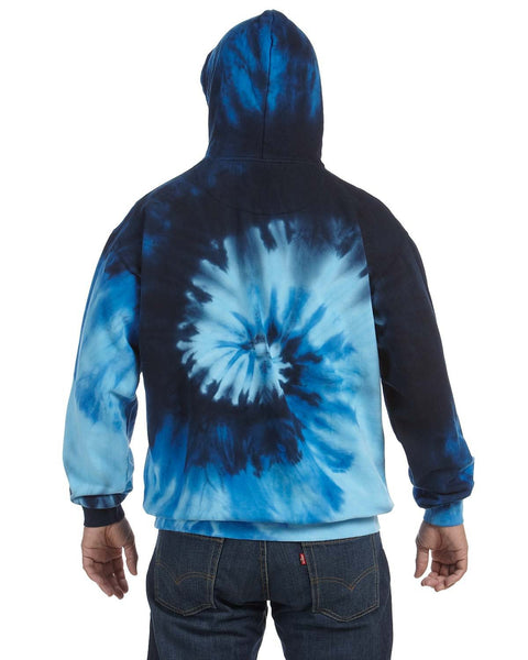 Tie-Dye CD877 Adult Tie-Dyed Pullover Hooded Sweatshirt