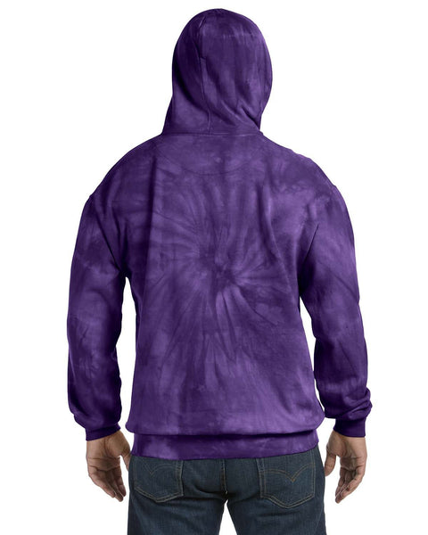 Tie-Dye CD877 Sudadera con capucha y teñido anudado para adulto