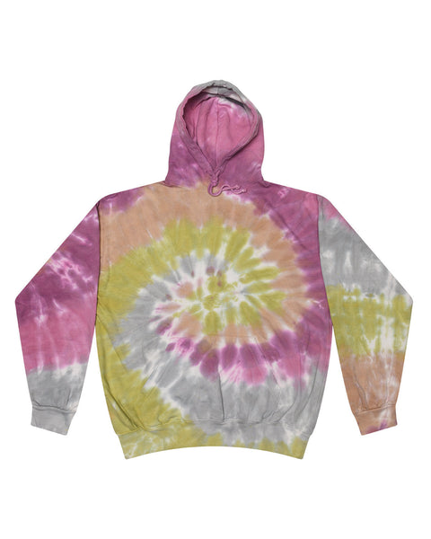 Tie-Dye CD877 Sudadera con capucha y teñido anudado para adulto