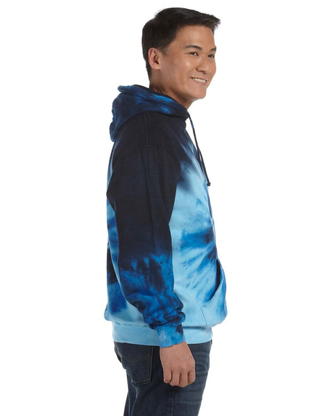 Tie-Dye CD877 Adult Tie-Dyed Pullover Hooded Sweatshirt