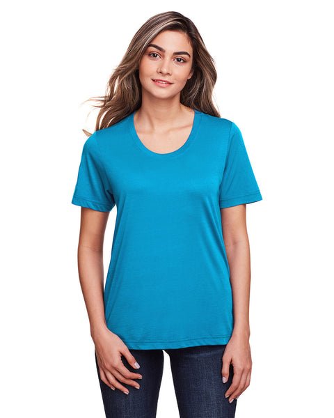 Camiseta de rendimiento Core 365 CE111W Fusion ChromaSoft para mujer