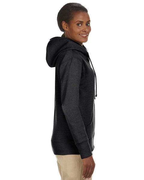 econscious EC4580 Ladies' Organic/Recycled Heathered Fleece Full-Zip Hooded Sweatshirt