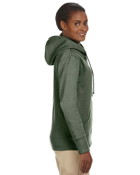 econscious EC4580 Ladies' Organic/Recycled Heathered Fleece Full-Zip Hooded Sweatshirt