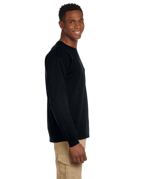 Gildan G241 Adult Ultra Cotton Long-Sleeve Pocket T-Shirt