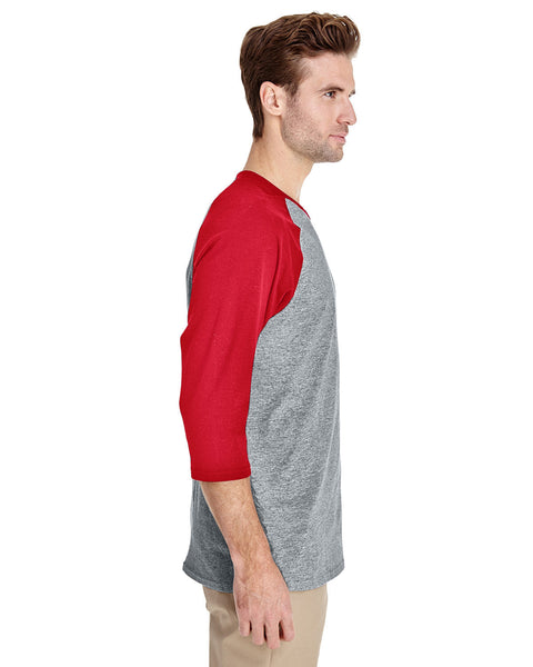 Gildan G570 Adult Heavy Cotton 3/4-Raglan Sleeve T-Shirt