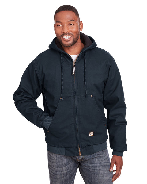 Berne HJ375 Men's Highland Washed Cotton Duck Hooded Jacket