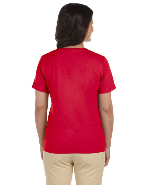 LAT L-3587 Ladies' Premium Jersey V-Neck T-Shirt