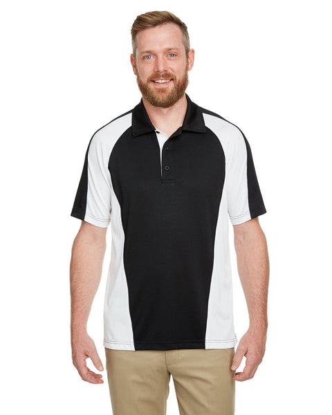 Harriton M385 Men's Advantage Snag Protection Plus IL Colorblock Polo