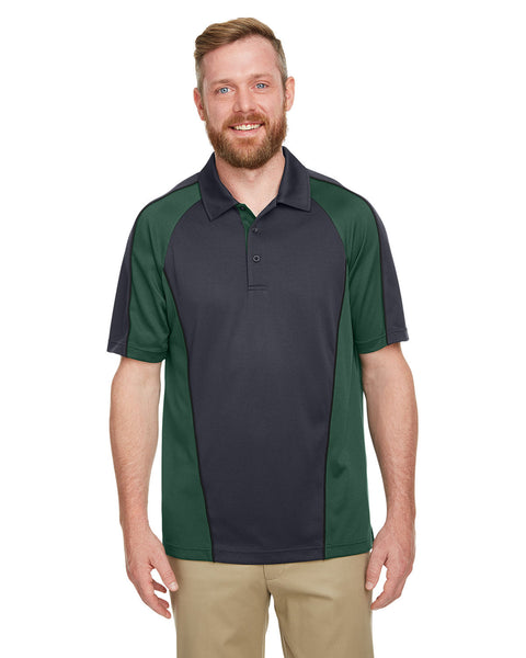 Harriton M385 Men's Advantage Snag Protection Plus IL Colorblock Polo