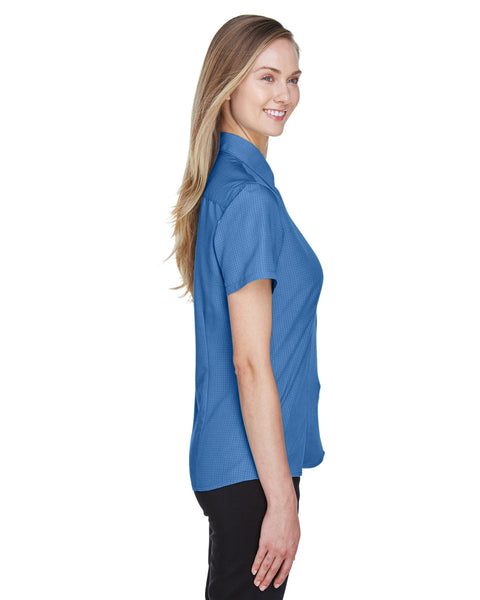 Harriton M560W - Camiseta de campamento texturizada para mujer Barbados