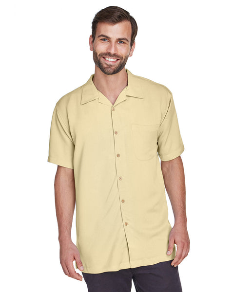 Harriton M570 Hombres Bahama Cord Camp Shirt