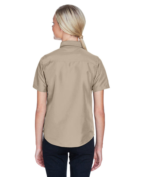Harriton M580W - Camiseta de manga corta para personal de rendimiento de Key West para mujer