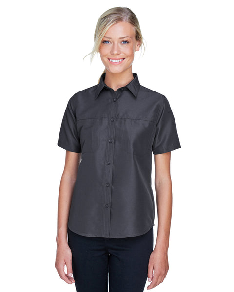 Harriton M580W - Camiseta de manga corta para personal de rendimiento de Key West para mujer