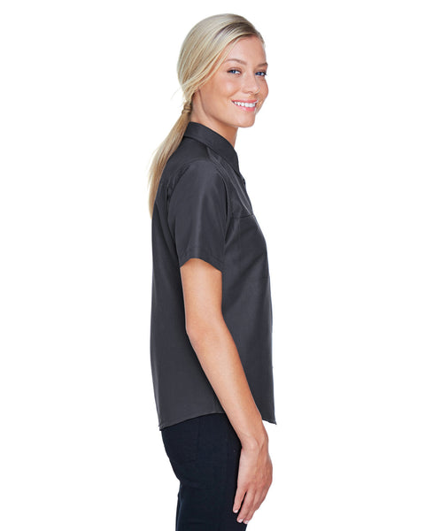 Harriton M580W - Camiseta de manga corta para personal de rendimiento de Key West para mujer