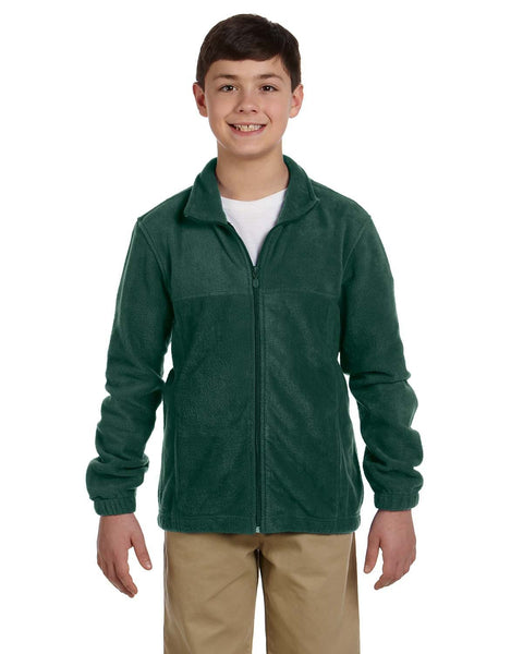 Harriton M990Y Youth 8 oz. Full-Zip Fleece