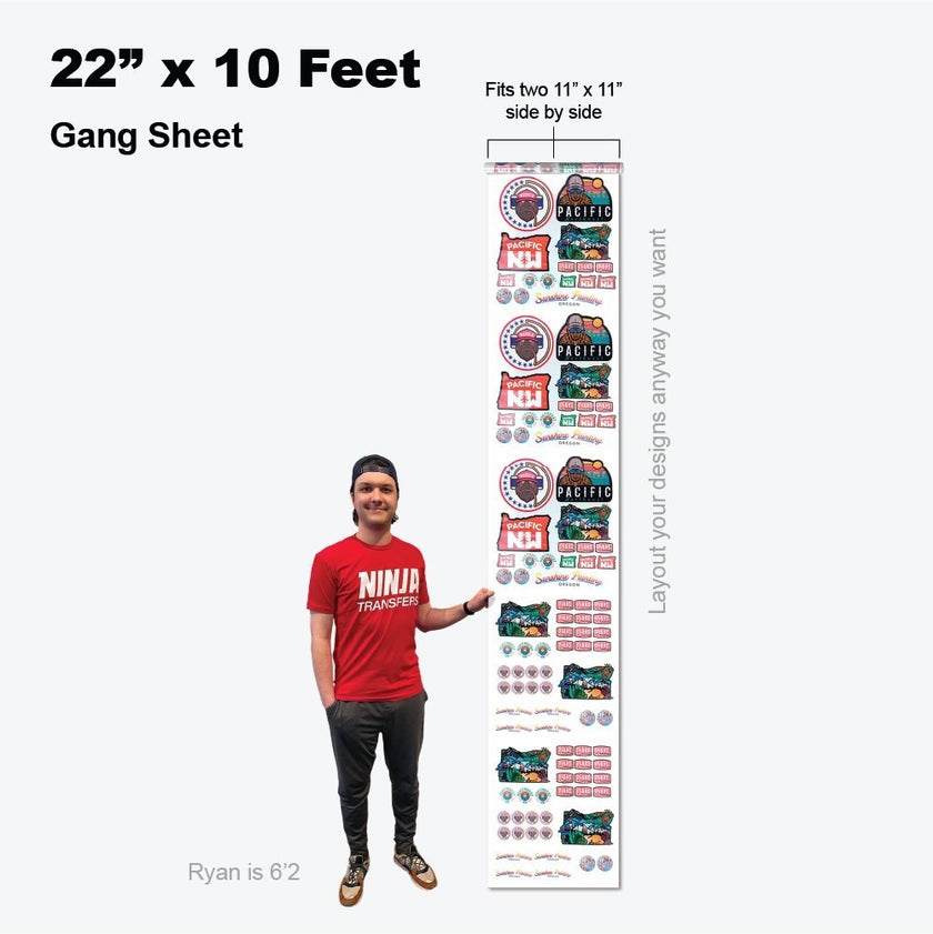 Build Your Own DTF Gang Sheet 24 Hour Free Shipping