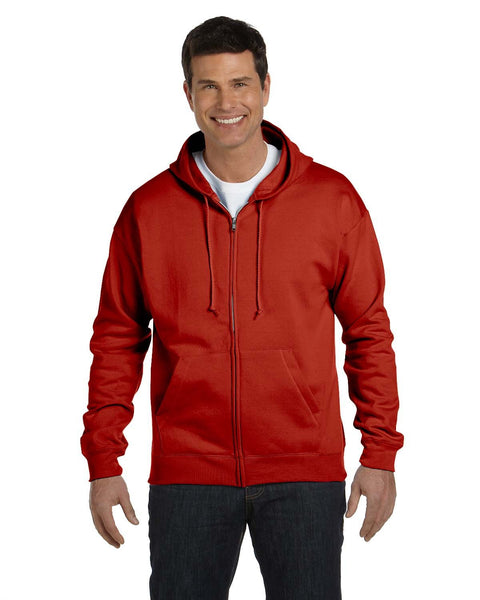 Hanes P180 Adult EcoSmart 50/50 Full-Zip Hooded Sweatshirt