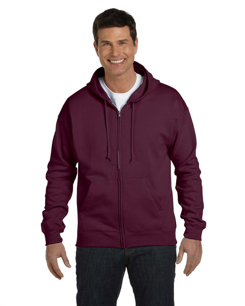 Hanes P180 Adult EcoSmart 50/50 Full-Zip Hooded Sweatshirt