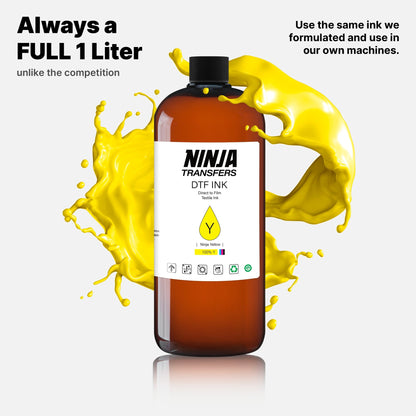 Premium DTF Yellow Ink - Ninja Transfers