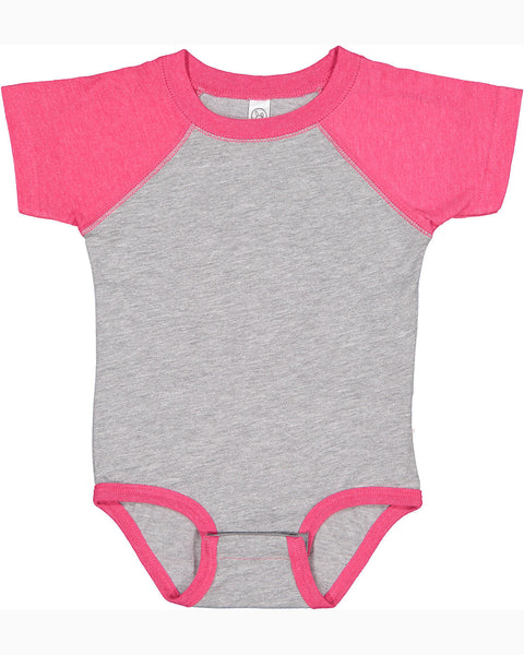 Rabbit Skins RS4430 Infant Baseball Bodysuit