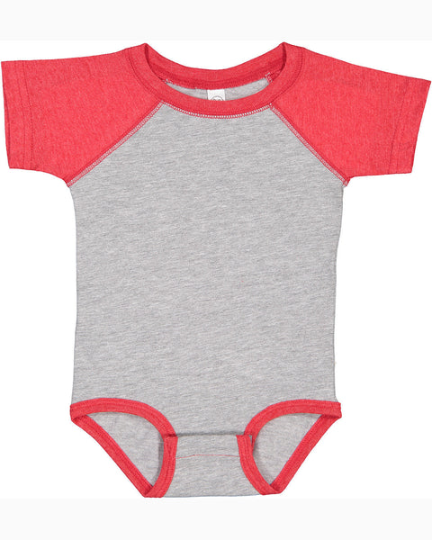 Rabbit Skins RS4430 Infant Baseball Bodysuit