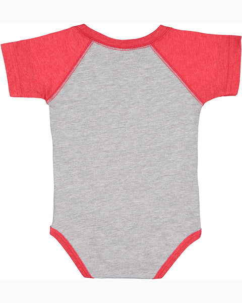 Rabbit Skins RS4430 Infant Baseball Bodysuit