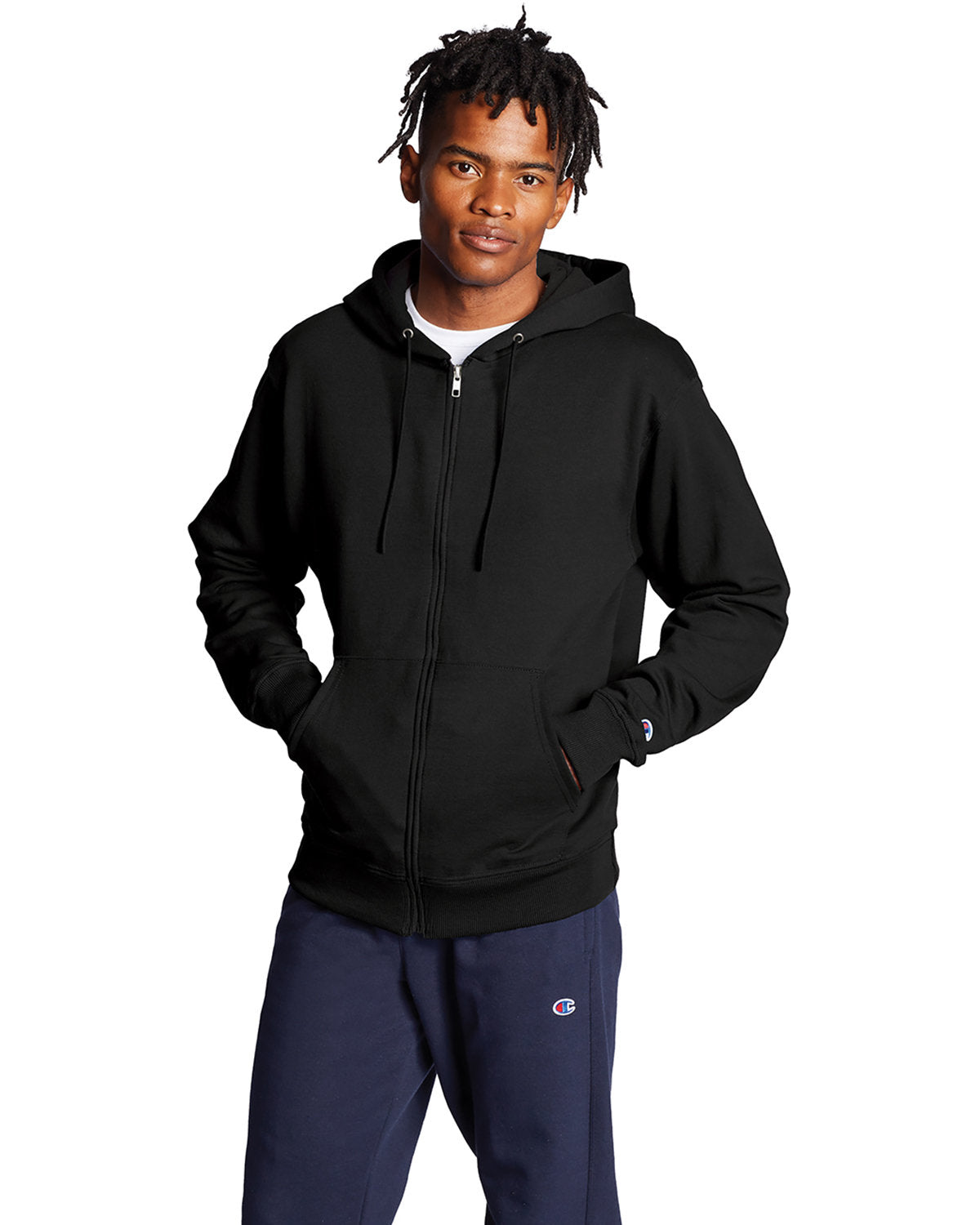 Champion black 2024 hoodie zip