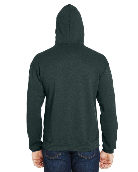 Fruit of the Loom SF77R Adult Sofspun Striped Hooded Sweatshirt