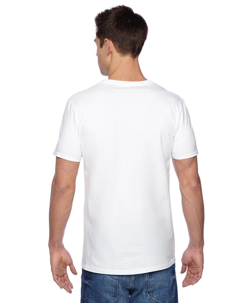 Fruit of the Loom SFVR Adult Sofspun Jersey V-Neck T-Shirt