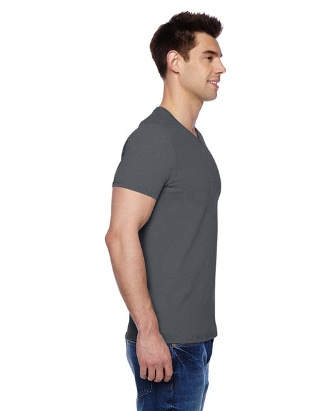 Fruit of the Loom SFVR Adult Sofspun Jersey V-Neck T-Shirt