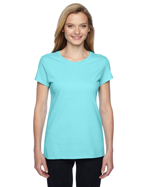 Fruit of the Loom SSFJR - Camiseta de cuello redondo para mujer Sofspun Jersey