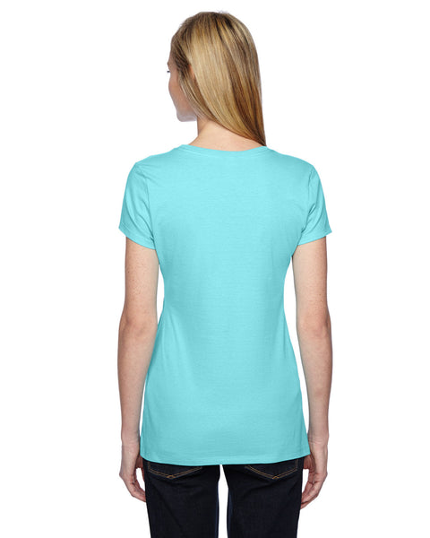 Fruit of the Loom SSFJR - Camiseta de cuello redondo para mujer Sofspun Jersey