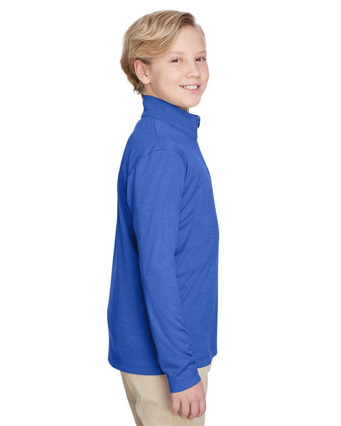 Team 365 TT31HY Youth Zone Sonic Heather Performance Quarter-Zip