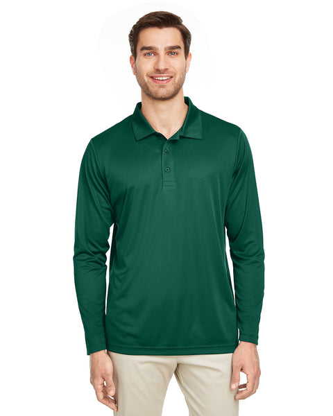 Team 365 TT51L Men's Zone Performance Long Sleeve Polo