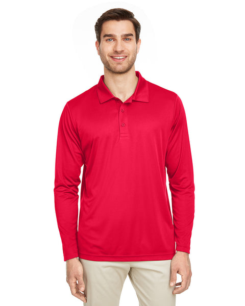 Team 365 TT51L Men's Zone Performance Long Sleeve Polo