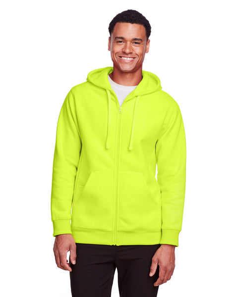 Team 365 TT95 Men's Zone HydroSport Heavyweight Full-Zip Hooded Sweatshirt