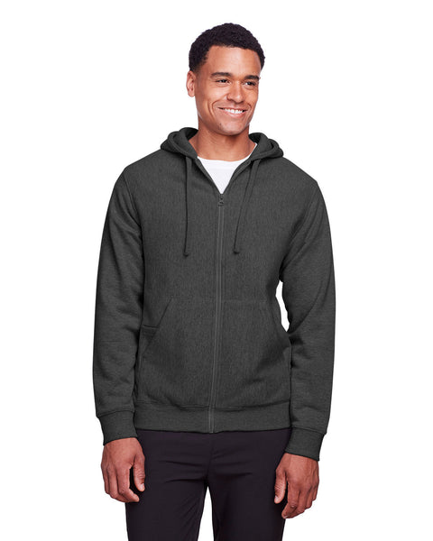 Team 365 TT95 Men's Zone HydroSport Heavyweight Full-Zip Hooded Sweatshirt