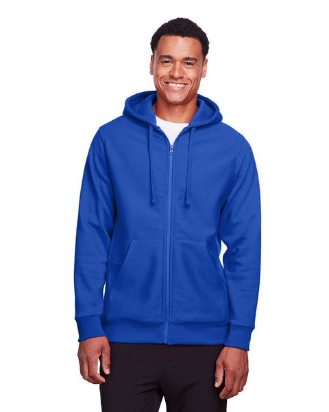 Team 365 TT95 Men's Zone HydroSport Heavyweight Full-Zip Hooded Sweatshirt