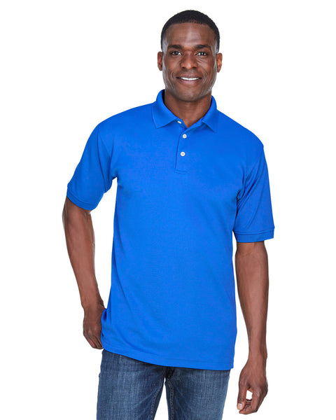 UltraClub U8315 Men's PlatinumPerformance Piqu Polo with TempControl Technology