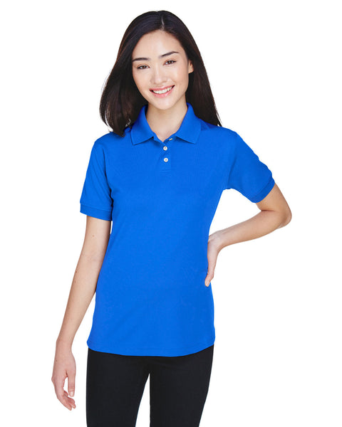 UltraClub U8315L Ladies' Platinum Performance Piqu Polo with TempControl Technology