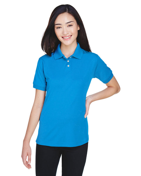 UltraClub U8315L Ladies' Platinum Performance Piqu Polo with TempControl Technology