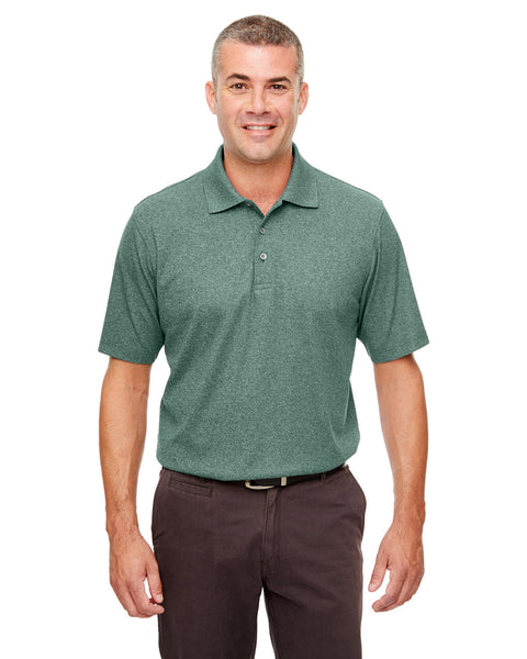 UltraClub UC100 Men's Heathered Piqu Polo