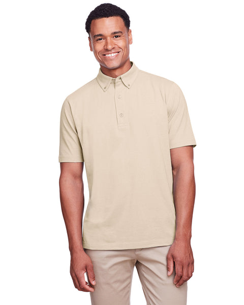 UltraClub UC105 Polo de rendimiento de algodón elástico Lakeshore para hombre