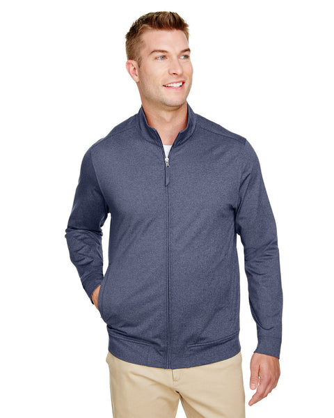 UltraClub UC400 Men's Navigator Heather Performance Full-Zip