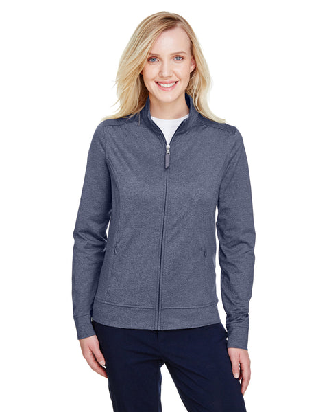 UltraClub UC400W Ladies' Navigator Heather Performance Full-Zip