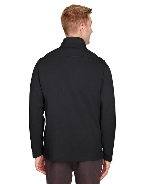 UltraClub UC792 Men's Coastal Pique Fleece Quarter-Zip