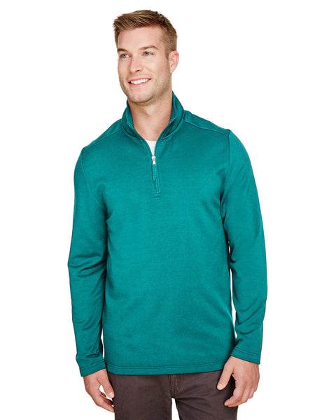 UltraClub UC792 Men's Coastal Pique Fleece Quarter-Zip